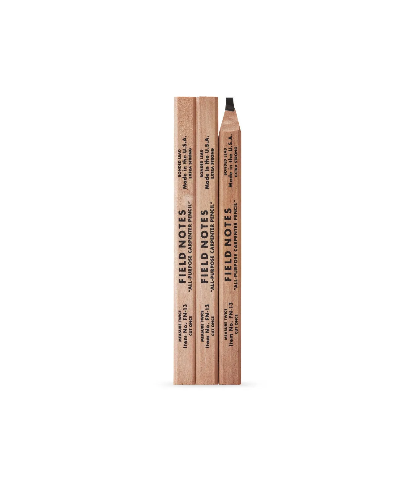 CARPENTER PENCIL 3-PACK FSC-CERTIFIED WOOD