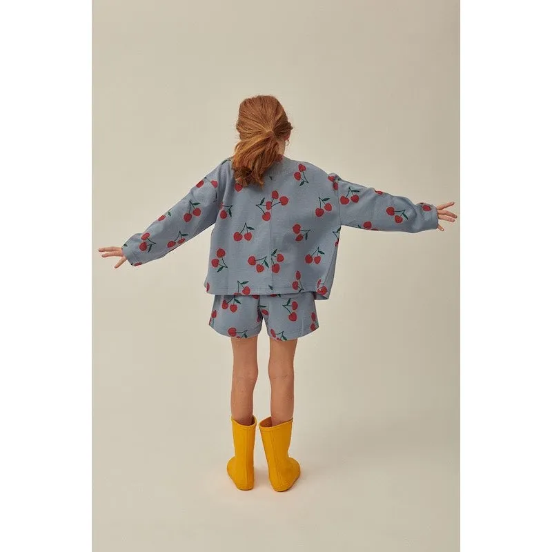 Jelly Mallow Cherry Pique Cardigan