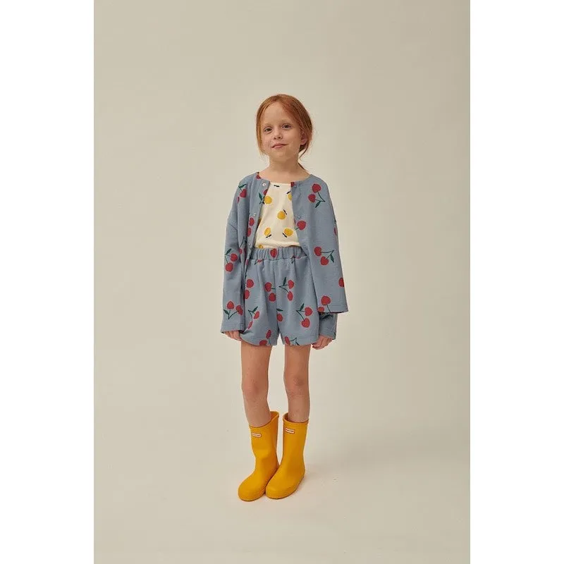 Jelly Mallow Cherry Pique Cardigan