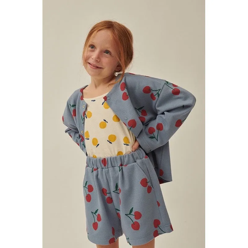 Jelly Mallow Cherry Pique Cardigan