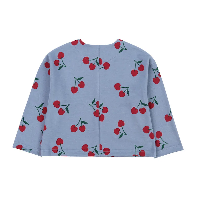 Jelly Mallow Cherry Pique Cardigan