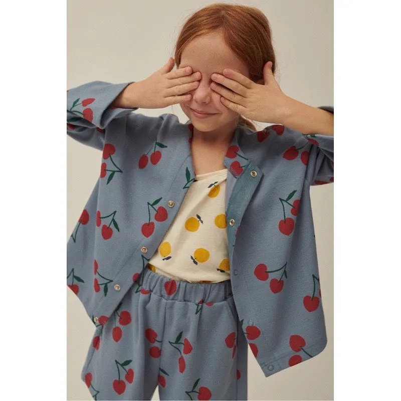 Jelly Mallow Cherry Pique Cardigan