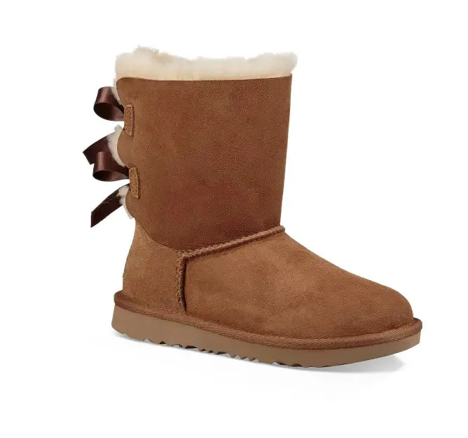 Kids UGG Bailey Bow II  Cozy Sheepskin Boot with a Feminine Touch