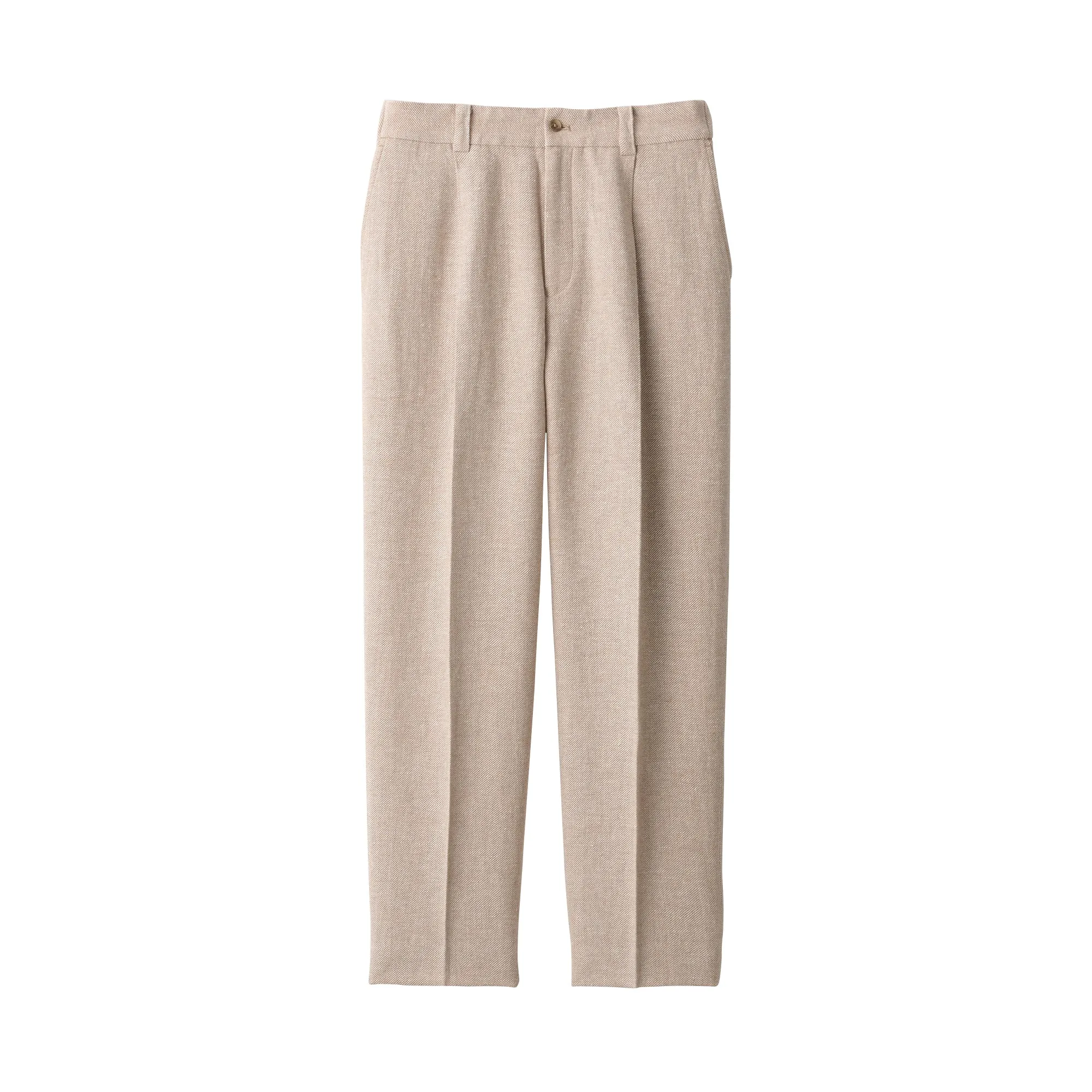 Labo Men's Linen Blend Wool Straight Pants