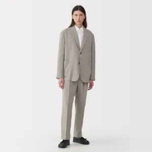 Labo Men's Linen Blend Wool Straight Pants