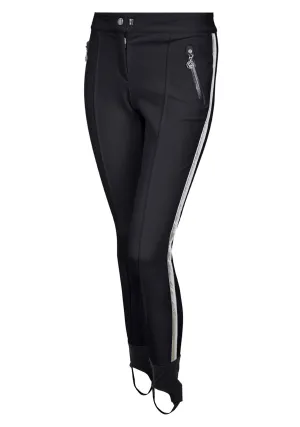 MAFFEI LUREX SKINNY SKI LEGGINGS - BLACK