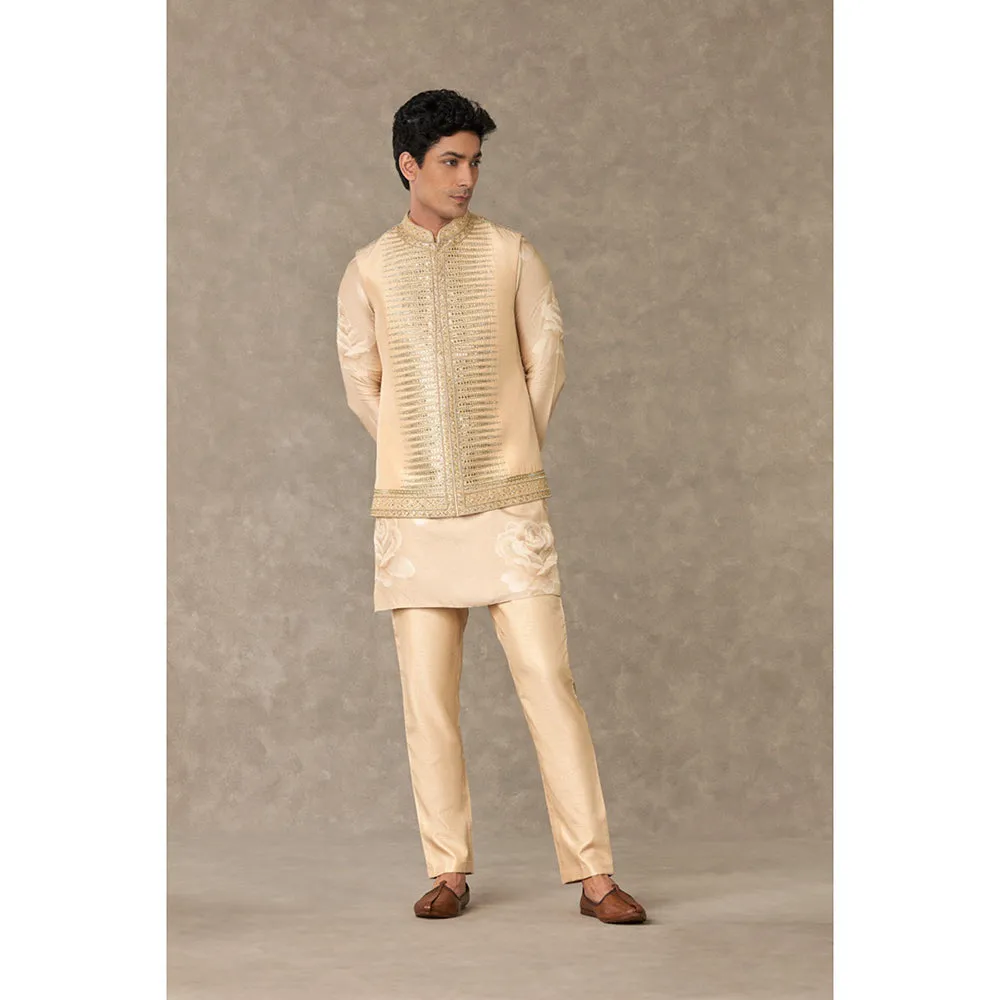 Masaba Beige Trikone Embroidered Nehru Jacket