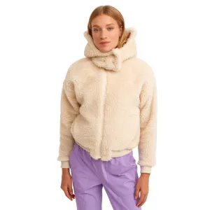 OXXO -  Hooded Vegan Fur Jacket