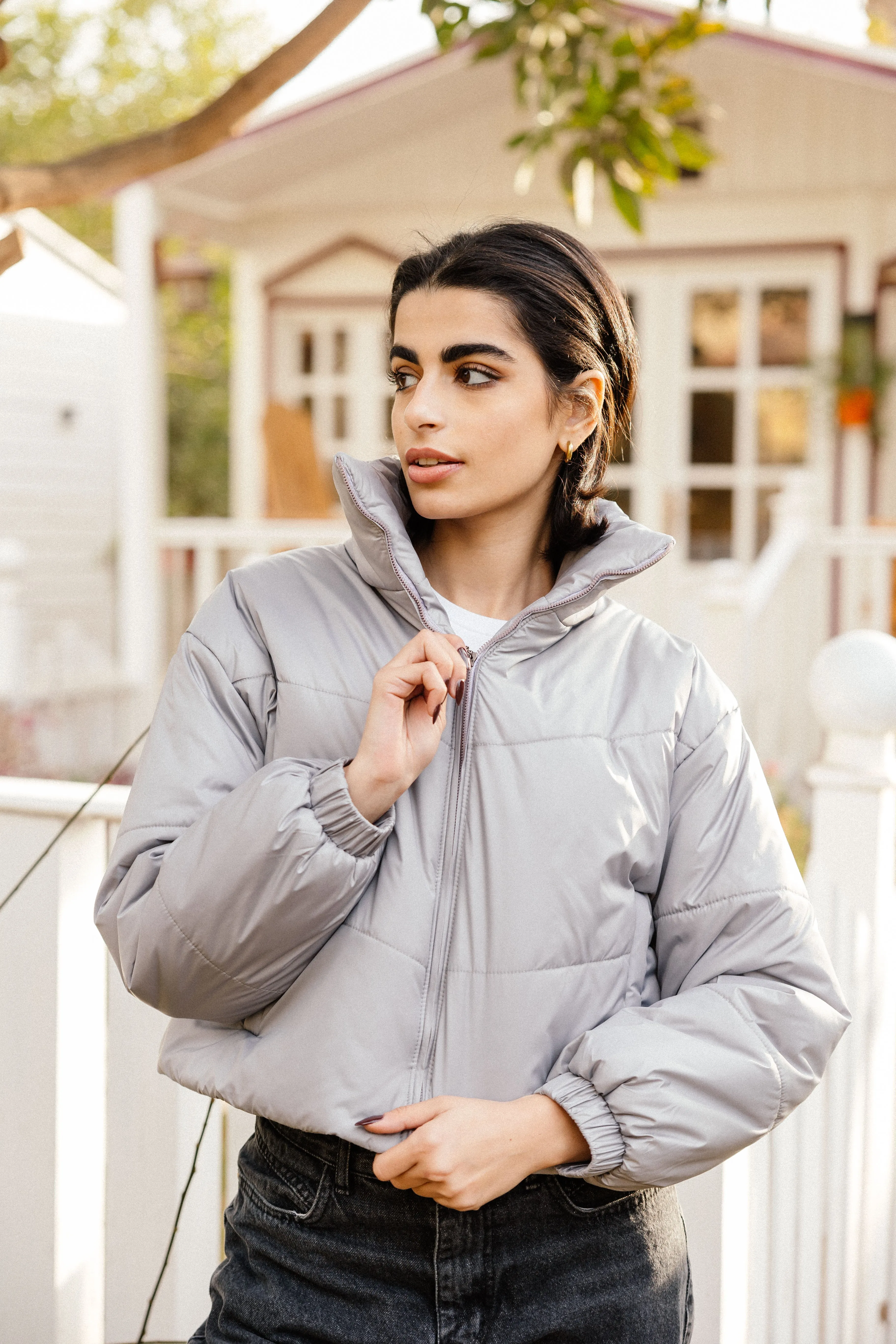 PUFFER JACKET GREY