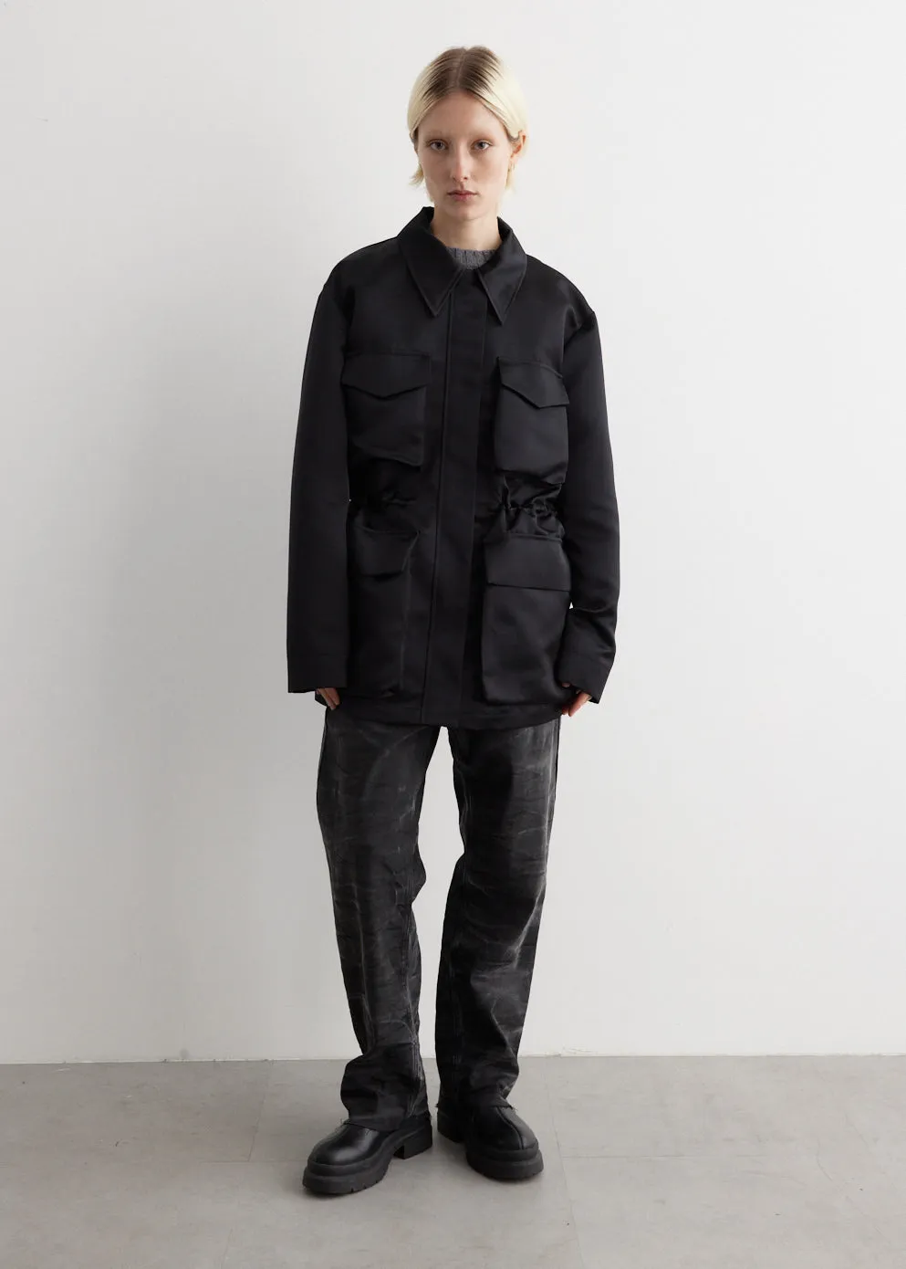 Satin Field Jacket