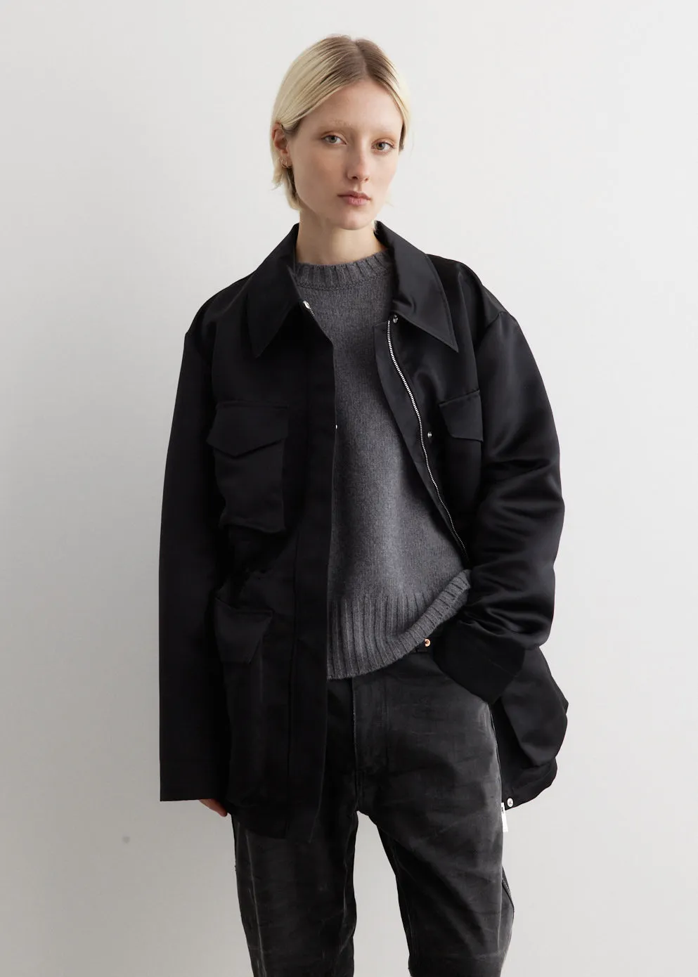 Satin Field Jacket
