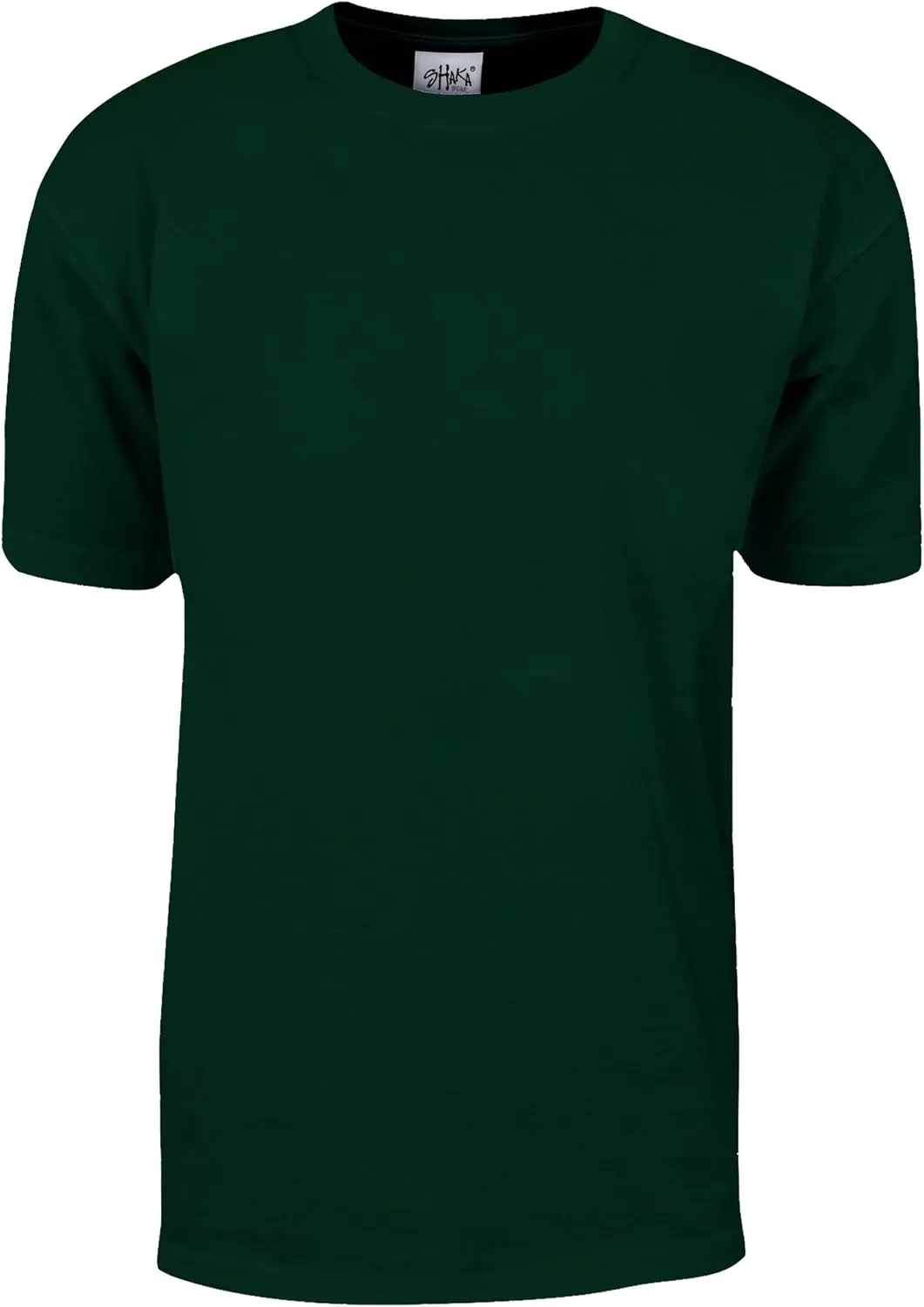 Shaka Wear Men's T Shirt – Max Heavyweight Cotton Short Sleeve Crew Neck Plain Tee Top Tshirts Regular Big Tall Size S-7XL
