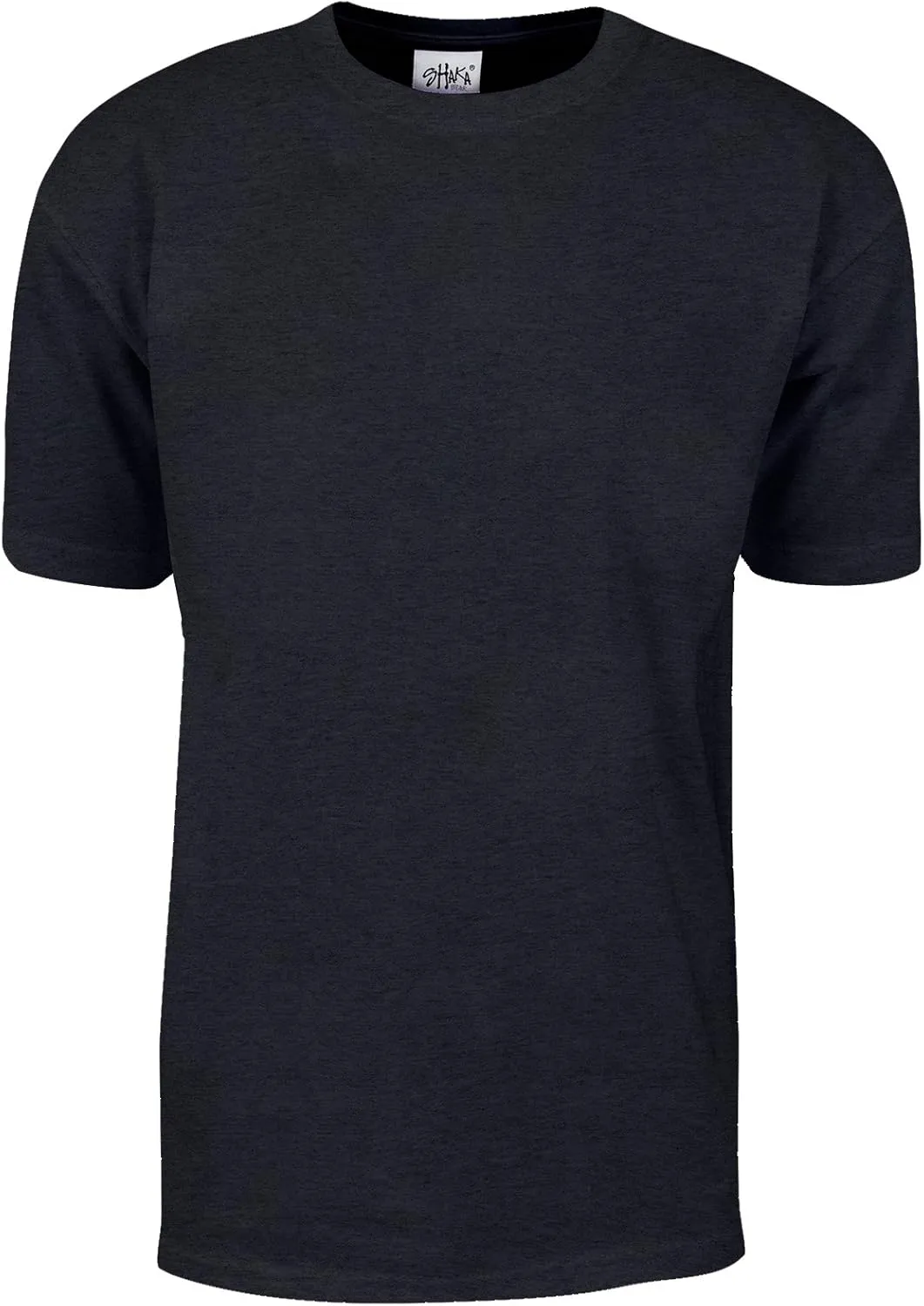 Shaka Wear Men's T Shirt – Max Heavyweight Cotton Short Sleeve Crew Neck Plain Tee Top Tshirts Regular Big Tall Size S-7XL