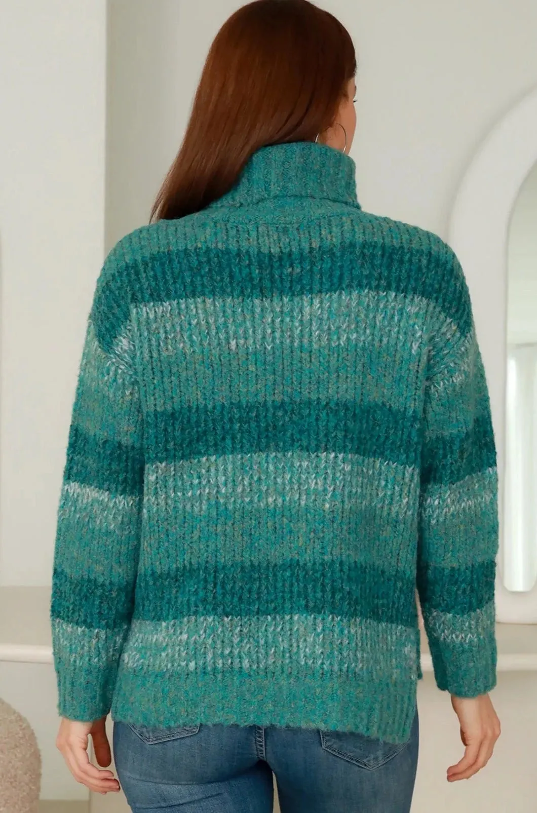 VENUS ROLL NECK KNIT EMERALD