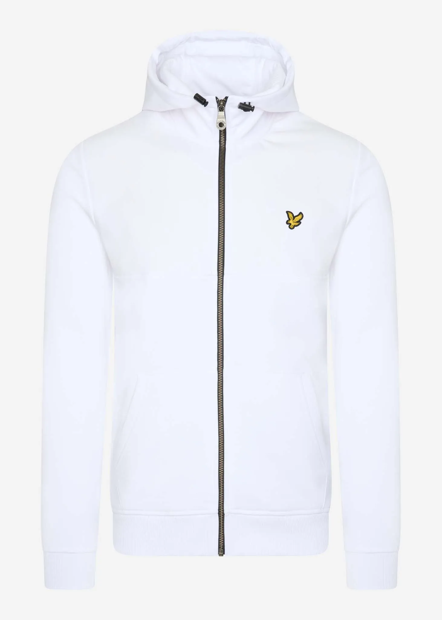Zip-Hoodie aus Softshell-Jersey - wei